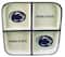 The Memory Company NCAA 4 Section Square Ceramic Tray